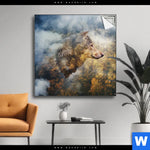 Spannbild Wolf Wald No 2 Quadrat Produktvorschau mit dem Bild Wolf & Wald No.2 im Format Quadrat.