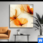 Spannbild Zarte Blueten In Orange Quadrat Produktvorschau mit dem Bild Zarte Blüten in Orange im Format Quadrat.