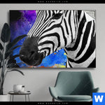 Spannbild Zebra Pop Art No 1 Querformat Produktvorschau mit dem Bild Zebra Pop Art No.1 im Format Querformat.