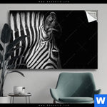Spannbild Zebra Schwarzweiss Querformat Produktvorschau mit dem Bild Zebra Schwarzweiß im Format Querformat.