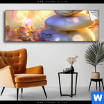 Spannbild Zen Steine Im Licht Panorama Produktvorschau mit dem Bild Zen-Steine im Licht im Format Panorama.