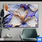 Wechselmotiv Abstrakte Blumenformen Querformat Produktvorschau mit dem Bild Abstrakte Blumenformen im Format Querformat.