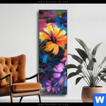 Wechselmotiv Abstrakte Blumenpracht Schmal Produktvorschau mit dem Bild Abstrakte Blumenpracht im Format Schmal.