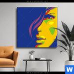 Wechselmotiv Abstrakte Frau No 1 Quadrat Produktvorschau mit dem Bild Abstrakte Frau No.1 im Format Quadrat.