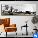 Wechselmotiv Abstrakte Landschaft No 2 Panorama Produktvorschau mit dem Bild Abstrakte Landschaft No.2 im Format Panorama.