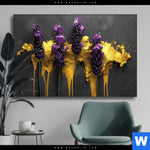 Wechselmotiv Abstrakte Lavendel Kunst Querformat Produktvorschau mit dem Bild Abstrakte Lavendel-Kunst im Format Querformat.