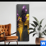 Wechselmotiv Abstrakte Lavendel Kunst Schmal Produktvorschau mit dem Bild Abstrakte Lavendel-Kunst im Format Schmal.