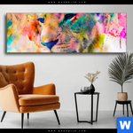 Wechselmotiv Abstrakte Loewin Panorama Produktvorschau mit dem Bild Abstrakte Löwin im Format Panorama.