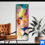 Wechselmotiv Abstrakte Loewin Schmal Produktvorschau mit dem Bild Abstrakte Löwin im Format Schmal.