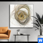 Wechselmotiv Abstrakte Moderne Linienkunst Quadrat Produktvorschau mit dem Bild Abstrakte moderne Linienkunst im Format Quadrat.