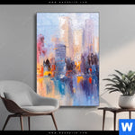 Wechselmotiv Abstrakte Skyline No 2 Hochformat Produktvorschau mit dem Bild Abstrakte Skyline No.2 im Format Hochformat.