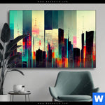 Wechselmotiv Abstrakte Skyline No 3 Querformat Produktvorschau mit dem Bild Abstrakte Skyline No.3 im Format Querformat.