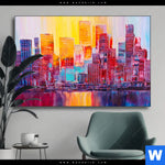 Wechselmotiv Abstrakte Skyline Querformat Produktvorschau mit dem Bild Abstrakte Skyline im Format Querformat.