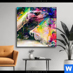 Wechselmotiv Abstrakter Leguan Quadrat Produktvorschau mit dem Bild Abstrakter Leguan im Format Quadrat.