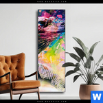 Wechselmotiv Abstrakter Leguan Schmal Produktvorschau mit dem Bild Abstrakter Leguan im Format Schmal.