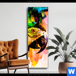 Wechselmotiv Abstrakter Papagei Schmal Produktvorschau mit dem Bild Abstrakter Papagei im Format Schmal.