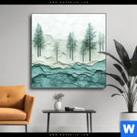 Wechselmotiv Abstrakter Wald Quadrat Produktvorschau mit dem Bild Abstrakter Wald im Format Quadrat.