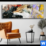 Wechselmotiv Abstrakter Wolf Panorama Produktvorschau mit dem Bild Abstrakter Wolf im Format Panorama.