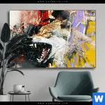 Wechselmotiv Abstrakter Wolf Querformat Produktvorschau mit dem Bild Abstrakter Wolf im Format Querformat.