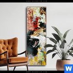 Wechselmotiv Abstrakter Wolf Schmal Produktvorschau mit dem Bild Abstrakter Wolf im Format Schmal.