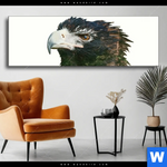 Wechselmotiv Adler Wald Panorama Produktvorschau mit dem Bild Adler & Wald im Format Panorama.