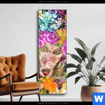 Wechselmotiv Aeffchen Blumen Schmal Produktvorschau mit dem Bild Äffchen & Blumen im Format Schmal.
