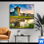Wechselmotiv Alte Burg Mit See Quadrat Produktvorschau mit dem Bild Alte Burg mit See im Format Quadrat.