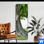 Wechselmotiv Alte Linde Auf Sommerwiese Schmal Produktvorschau mit dem Bild Alte Linde auf Sommerwiese im Format Schmal.