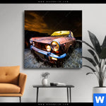 Wechselmotiv Altes Auto Quadrat Produktvorschau mit dem Bild Altes Auto im Format Quadrat.