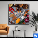Wechselmotiv Aromatische Gewuerze Quadrat Produktvorschau mit dem Bild Aromatische Gewürze im Format Quadrat.