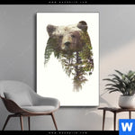 Wechselmotiv Baer Wald No 1 Hochformat Produktvorschau mit dem Bild Bär & Wald No.1 im Format Hochformat.