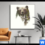 Wechselmotiv Baer Wald No 1 Quadrat Produktvorschau mit dem Bild Bär & Wald No.1 im Format Quadrat.
