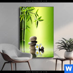 Wechselmotiv Bambus Steine Hochformat Produktvorschau mit dem Bild Bambus & Steine im Format Hochformat.