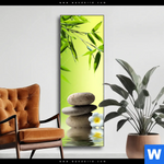 Wechselmotiv Bambus Steine Schmal Produktvorschau mit dem Bild Bambus & Steine im Format Schmal.