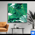 Wechselmotiv Bananenpalme Quadrat Produktvorschau mit dem Bild Bananenpalme im Format Quadrat.