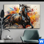 Wechselmotiv Bella Abstraktes Pferdeportraet Querformat Produktvorschau mit dem Bild Bella - Abstraktes Pferdeporträt im Format Querformat.