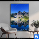 Wechselmotiv Bergsee In Amerika Hochformat Produktvorschau mit dem Bild Bergsee in Amerika im Format Hochformat.