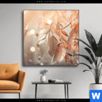 Wechselmotiv Blaetter Im Sonnenlicht Quadrat Produktvorschau mit dem Bild Blätter im Sonnenlicht im Format Quadrat.