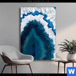 Wechselmotiv Blauer Achat Hochformat Produktvorschau mit dem Bild Blauer Achat im Format Hochformat.