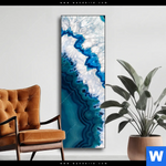 Wechselmotiv Blauer Achat Schmal Produktvorschau mit dem Bild Blauer Achat im Format Schmal.