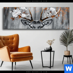 Wechselmotiv Bluehende Krone Des Hirsches Panorama Produktvorschau mit dem Bild Blühende Krone des Hirsches im Format Panorama.