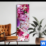 Wechselmotiv Bluehende Pfingstrosen Schmal Produktvorschau mit dem Bild Blühende Pfingstrosen im Format Schmal.