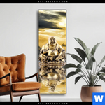 Wechselmotiv Buddha Bei Sonnenaufgang Schmal Produktvorschau mit dem Bild Buddha bei Sonnenaufgang im Format Schmal.