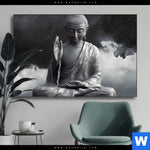 Wechselmotiv Buddha Erleuchtung Im Dunkeln Querformat Produktvorschau mit dem Bild Buddha - Erleuchtung im Dunkeln im Format Querformat.