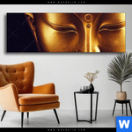 Wechselmotiv Buddha In Harmonie Panorama Produktvorschau mit dem Bild Buddha in Harmonie im Format Panorama.
