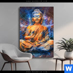 Wechselmotiv Buddha In Meditation Hochformat Produktvorschau mit dem Bild Buddha in Meditation im Format Hochformat.