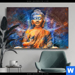 Wechselmotiv Buddha In Meditation Querformat Produktvorschau mit dem Bild Buddha in Meditation im Format Querformat.