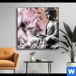 Wechselmotiv Buddha In Stiller Harmonie Quadrat Produktvorschau mit dem Bild Buddha in stiller Harmonie im Format Quadrat.
