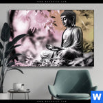 Wechselmotiv Buddha In Stiller Harmonie Querformat Produktvorschau mit dem Bild Buddha in stiller Harmonie im Format Querformat.