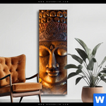 Wechselmotiv Buddha Kopf Seerose Schmal Produktvorschau mit dem Bild Buddha Kopf & Seerose im Format Schmal.